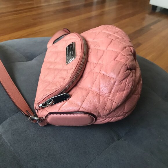Marc by Marc Jacobs Natasha Quilted Pink/Peach Crossbody Bag - Picture 8 of 14